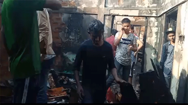 সিলেটে তিনটি ঘরে আগুন