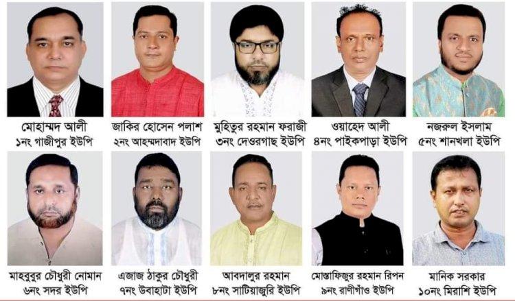 চুনারুঘাটের ১০ ইউপির সবকটিতে নতুন মুখ  নির্বাচিত 